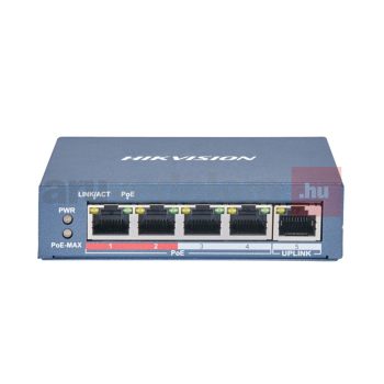 Hikvision 4 portos PoE switch, DS-3E0105P-E/M(B)