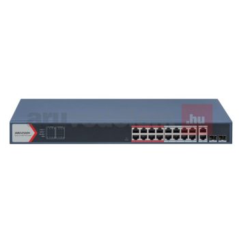 Hikvision 16 portos PoE switch, DS-3E1318P-EI(B)