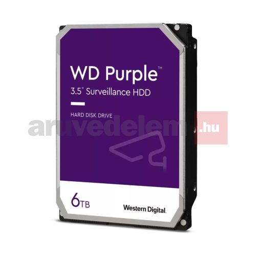 Western Digital 6TB HDD 3,5'' Purple merevlemez, WD64PURZ