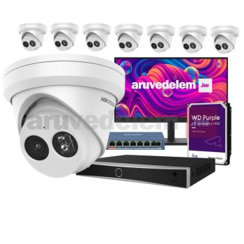 HikVision 8 kamerás 4 Mpx SMART IP kamera rendszer csomag