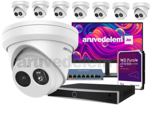 HikVision 8 kamerás 4 Mpx SMART IP kamera rendszer csomag
