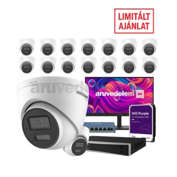 HikVision 16 kamerás 4 Mpx IP kamera rendszer csomag