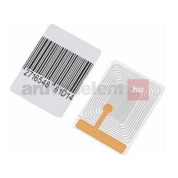   Áruvédelmi papír címke 8.2 MHz RF 30x40mm VONALKÓDOS (1000db/tekercs)