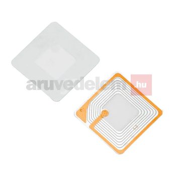   Áruvédelmi papír címke 8.2 MHz RF 40x40mm FEHÉR (1000db/tekercs)